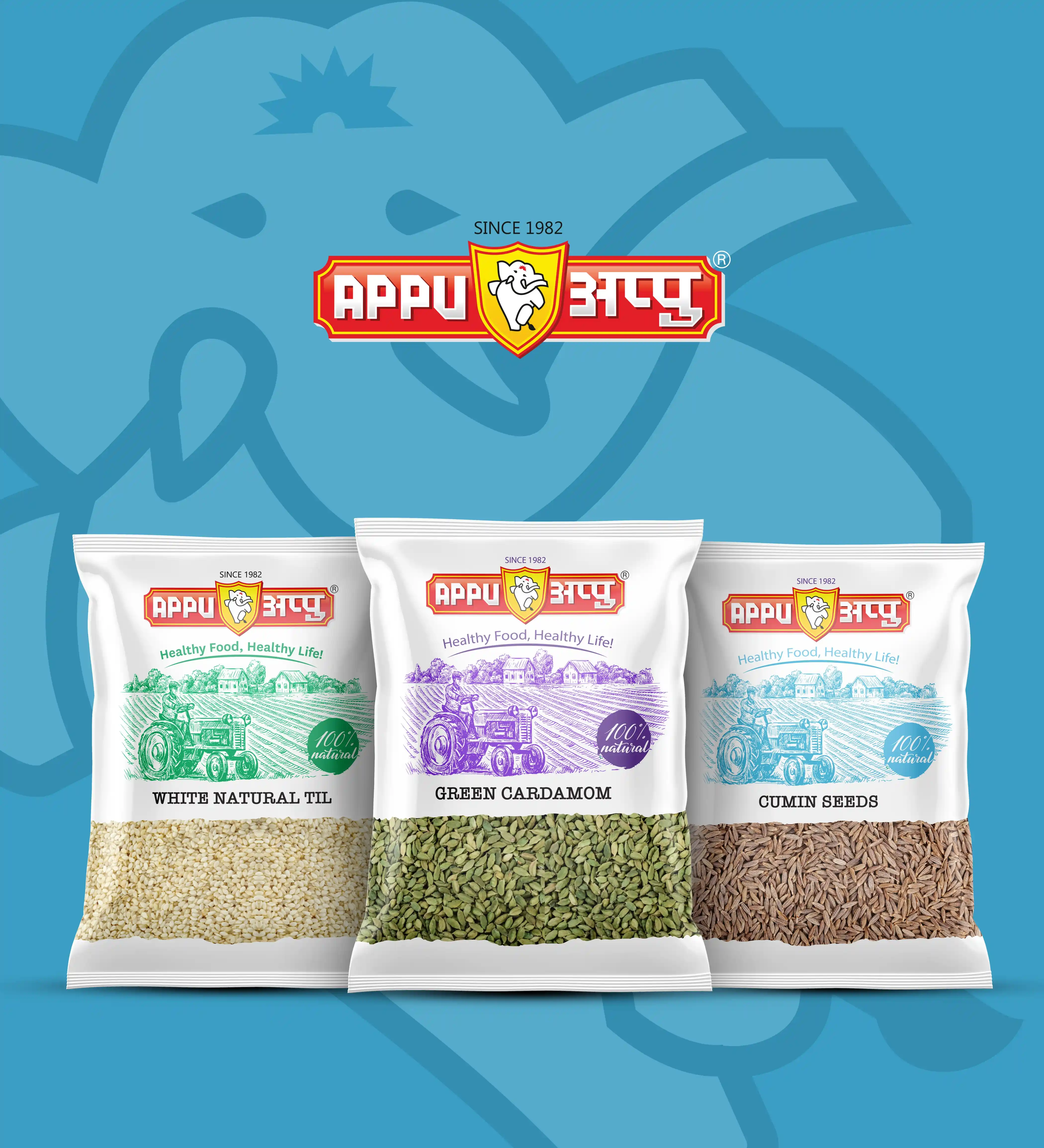 At Creativeline, a creative branding and packaging design agency in Gandhinagar, India, we developed the packaging design for Appu Oils, a brand offering quality edible oils and spices for everyday cooking. The goal was to create bold and distinctive FMCG packaging design that communicates purity, flavor, and authenticity while ensuring strong shelf visibility in the competitive grocery market. The packaging system was designed to maintain brand consistency across multiple product categories including spices and cooking oils. As a leading logo design, packaging design, and branding agency serving Gandhinagar and Ahmedabad, Creativeline helps food and FMCG brands build impactful identities that connect with modern consumers.