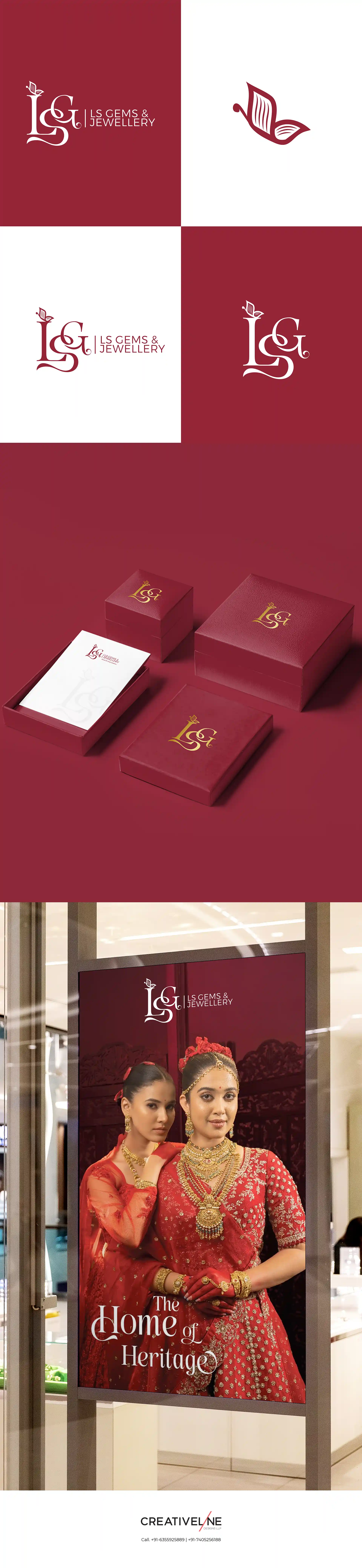 At Creativeline, a creative branding agency in Gandhinagar, India, we developed the logo design for LSG, a premium jewellery store known for its elegance and craftsmanship. The objective was to create a sophisticated and timeless brand identity that reflects luxury, trust, and exclusivity. The logo design features a refined and minimal aesthetic, ensuring a premium look while maintaining versatility across store branding, packaging, and marketing materials. As a trusted logo design and branding agency serving Gandhinagar and Ahmedabad, Creativeline specializes in building luxury brands through strategic design and distinctive visual identity.