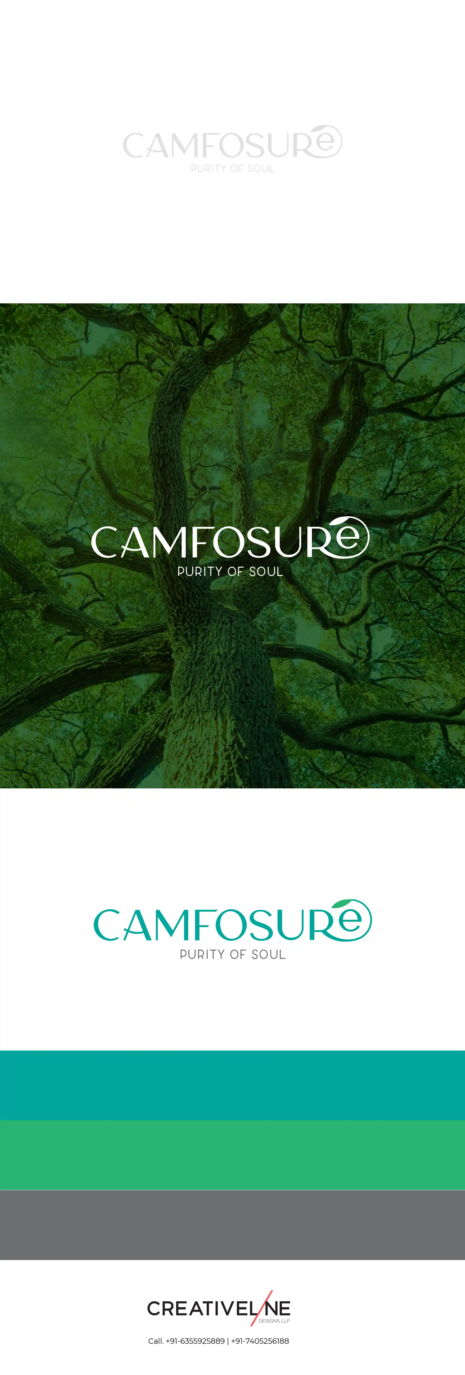 At Creativeline, a creative branding agency in Gandhinagar, India, we developed the logo design for Camfosure, a premium camphor-based air freshener brand for home and car use. The objective was to create a clean, modern, and refreshing brand identity that reflects purity, fragrance, and comfort. The logo design focuses on simplicity and elegance, capturing the essence of natural camphor while ensuring strong brand recall across packaging and marketing applications. As a trusted logo design and branding agency serving Gandhinagar and Ahmedabad, Creativeline specializes in building distinctive brands through strategic design and impactful visual identity systems.